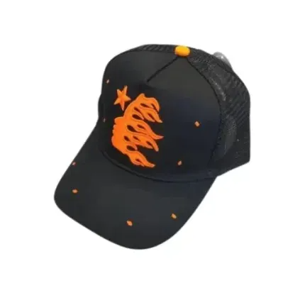Hellstar Snapback Hat Black/Orange