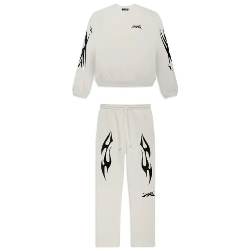 Men Hellstar Sports White Tracksuit