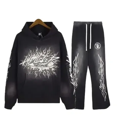 Hellstar Studios Vintage Black Tracksuit